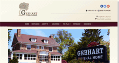 Desktop Screenshot of gebhartfuneralhomes.com